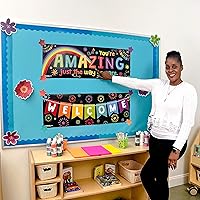 Vista 2 de Sproutbrite Bandera/póster de decoraciones de aula - Banner de bienvenida (papel)