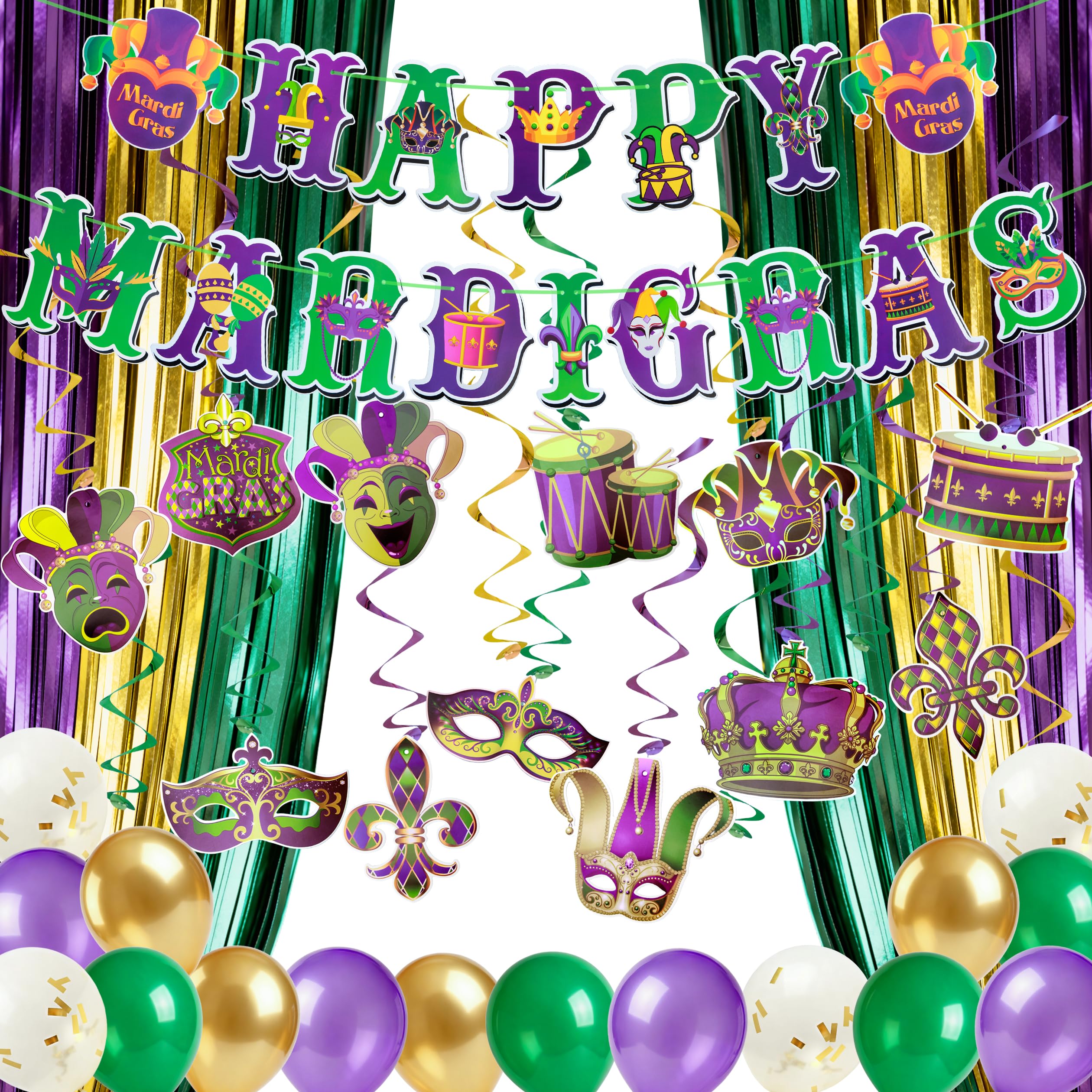 Décoration Mardi Gras kit complet pour décorer sans effort - 8