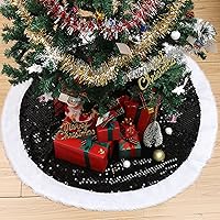 Vista 65 de Mr. Pen Christmas Tree Skirt - 48 inches, Faux Fur, White