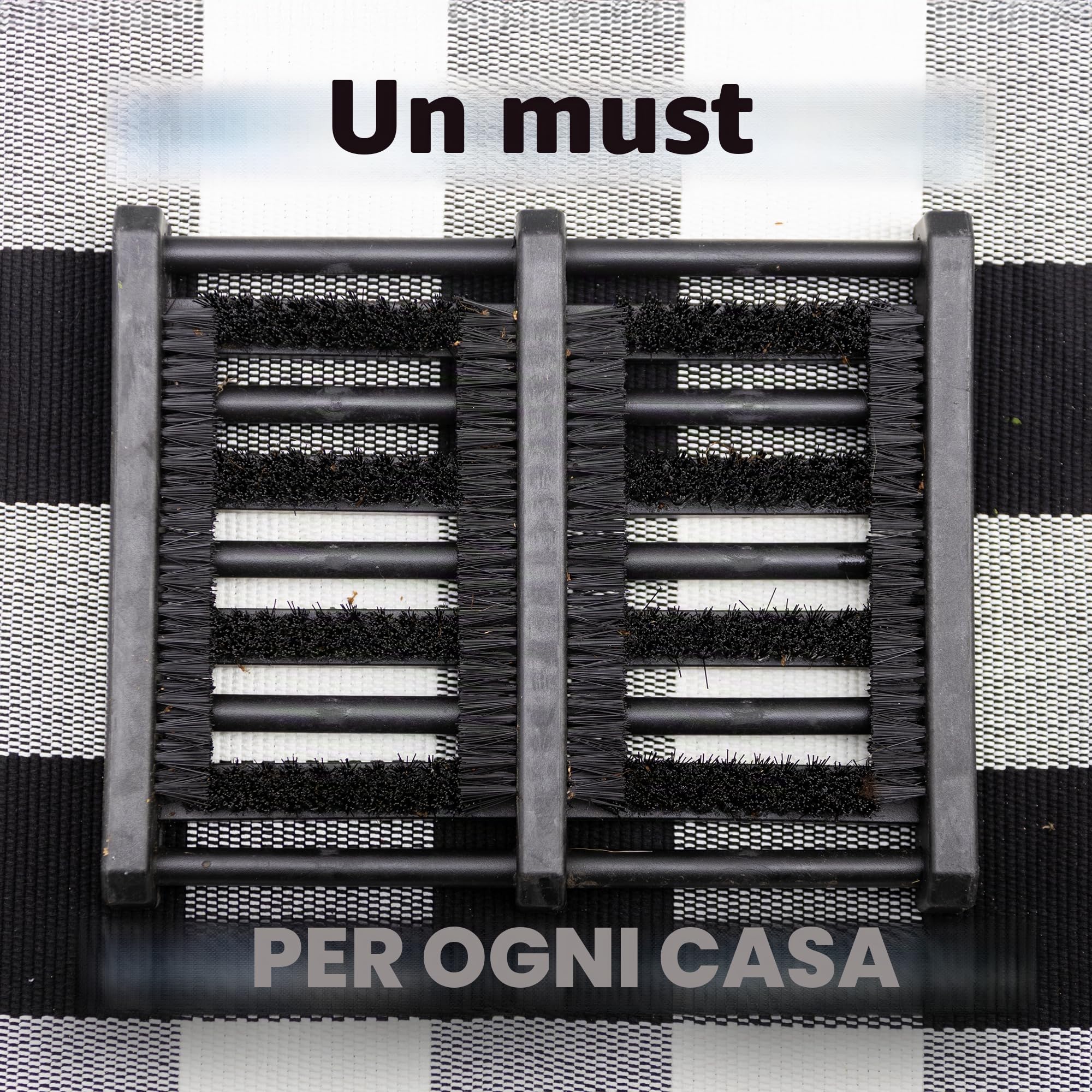 Jobsite Boot Pulisci scarpe da ingresso con spazzole – Come visto in TV