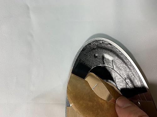 Vista 23 de Placa de identificación ovalada de 9.5 pulgadas para F150 2015-2021 delantera y trasera (cromo, 9.5 pulgadas)