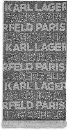 KARL LAGERFELD Women's Block Logo Lightweight Pashmina