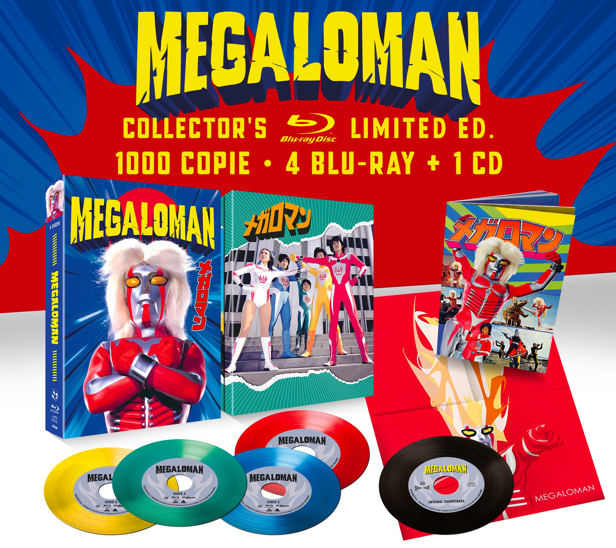 Megaloman Serie Tv (4 Blu-Ray + Cd) Collector'S Limited Edition