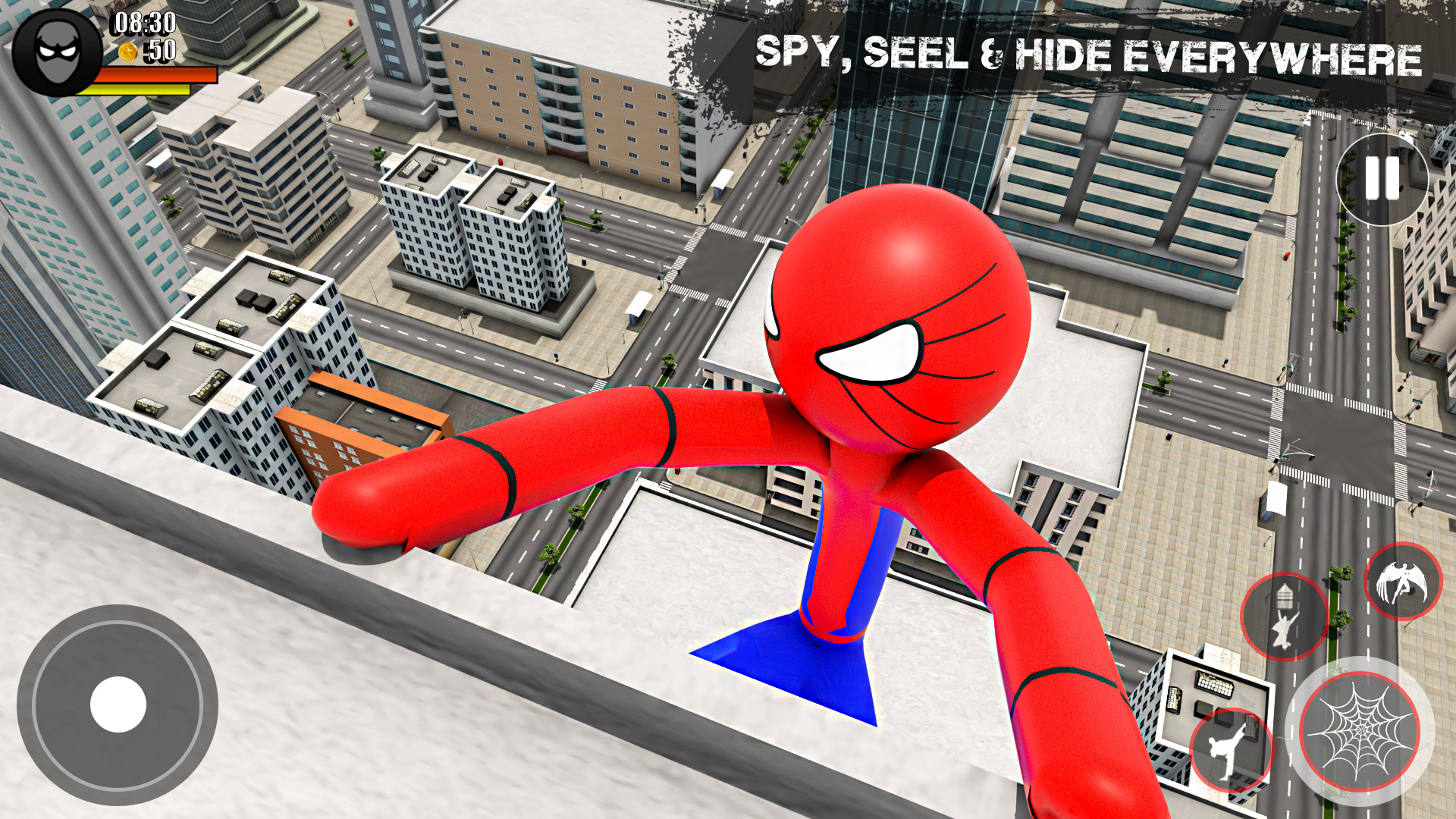 Stickman Rope HeroSpider Game, Stickman Fighting Games Spider Hero