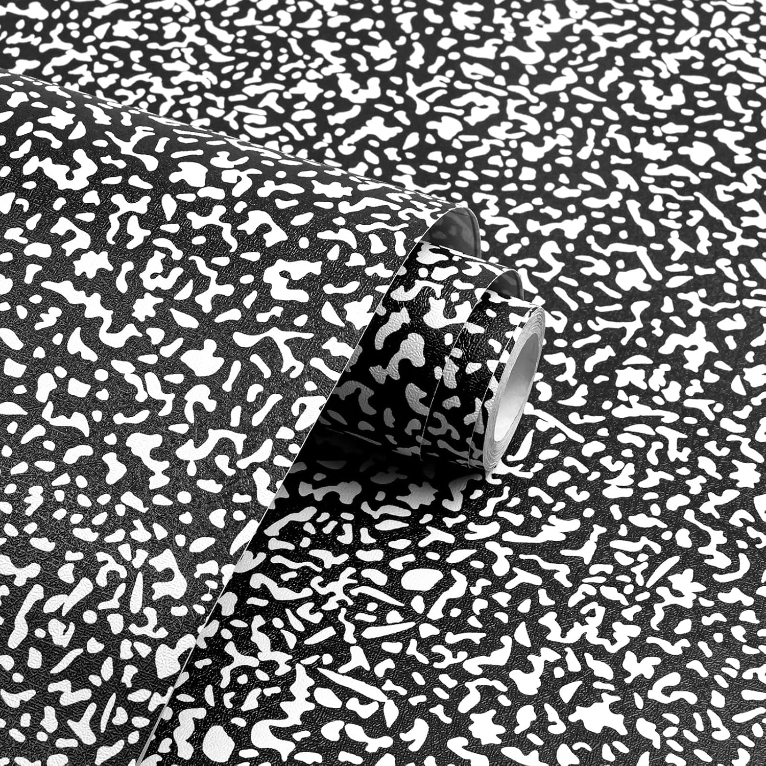 Black and White Composition Notebook Contact Paper Classroom Peel and Stick Wallpaper,Self Adhesive Removable Waterproof Contact Paper for Cabinets and Drawers Desk Bulletin Board,15.7in x 118in