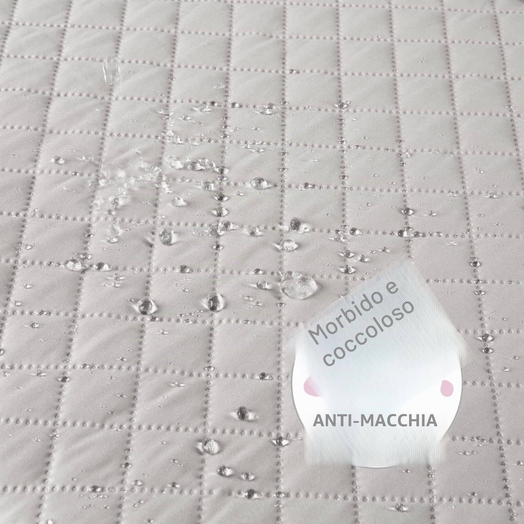roba Materassino per Box "roba Style", Esagonale, Imbottitura Laterale Sicura, 114 cm, Grigio