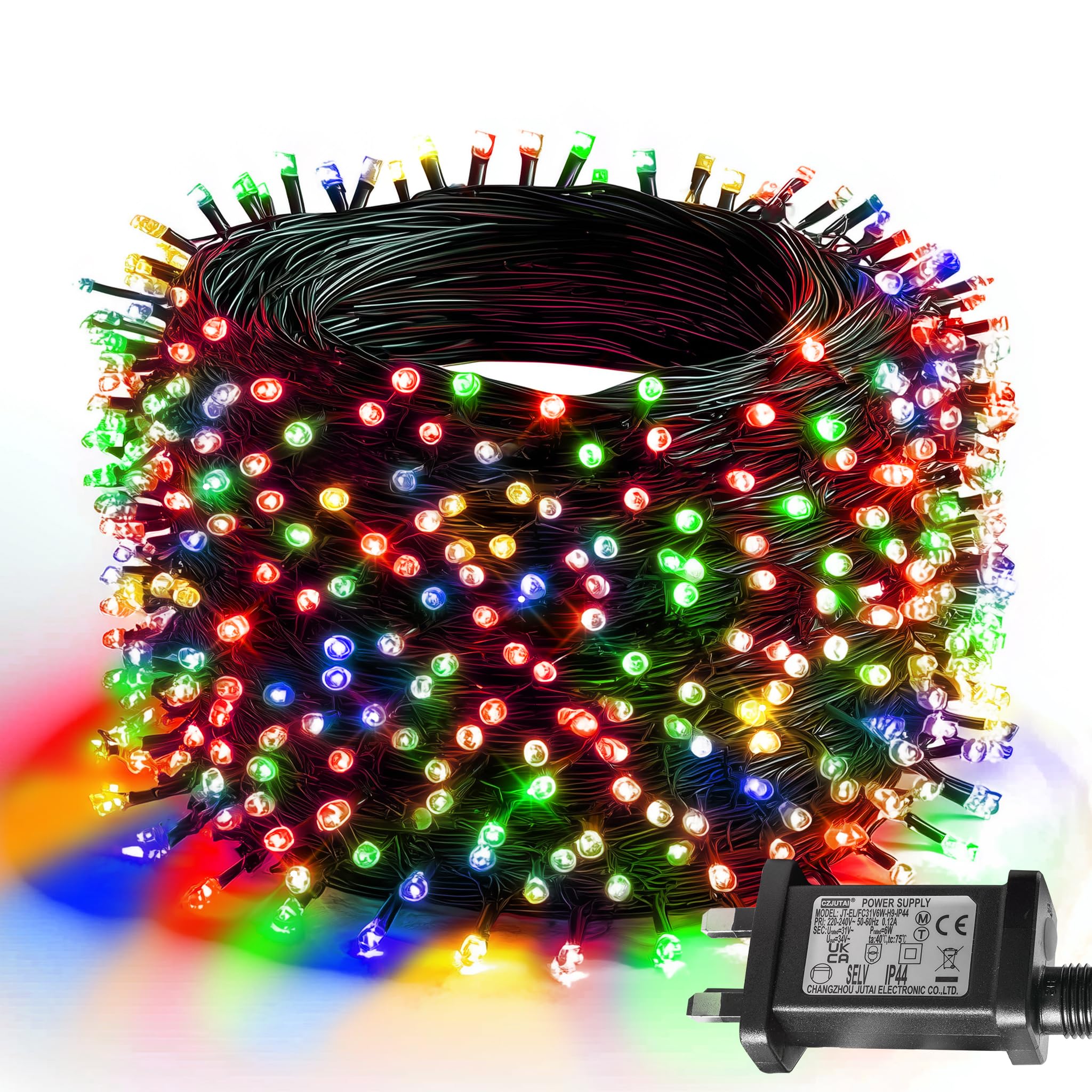Dazzle Bright Christmas String Lights, 30M 300 LED Christmas Tree Lights with 8 Modes and Timer