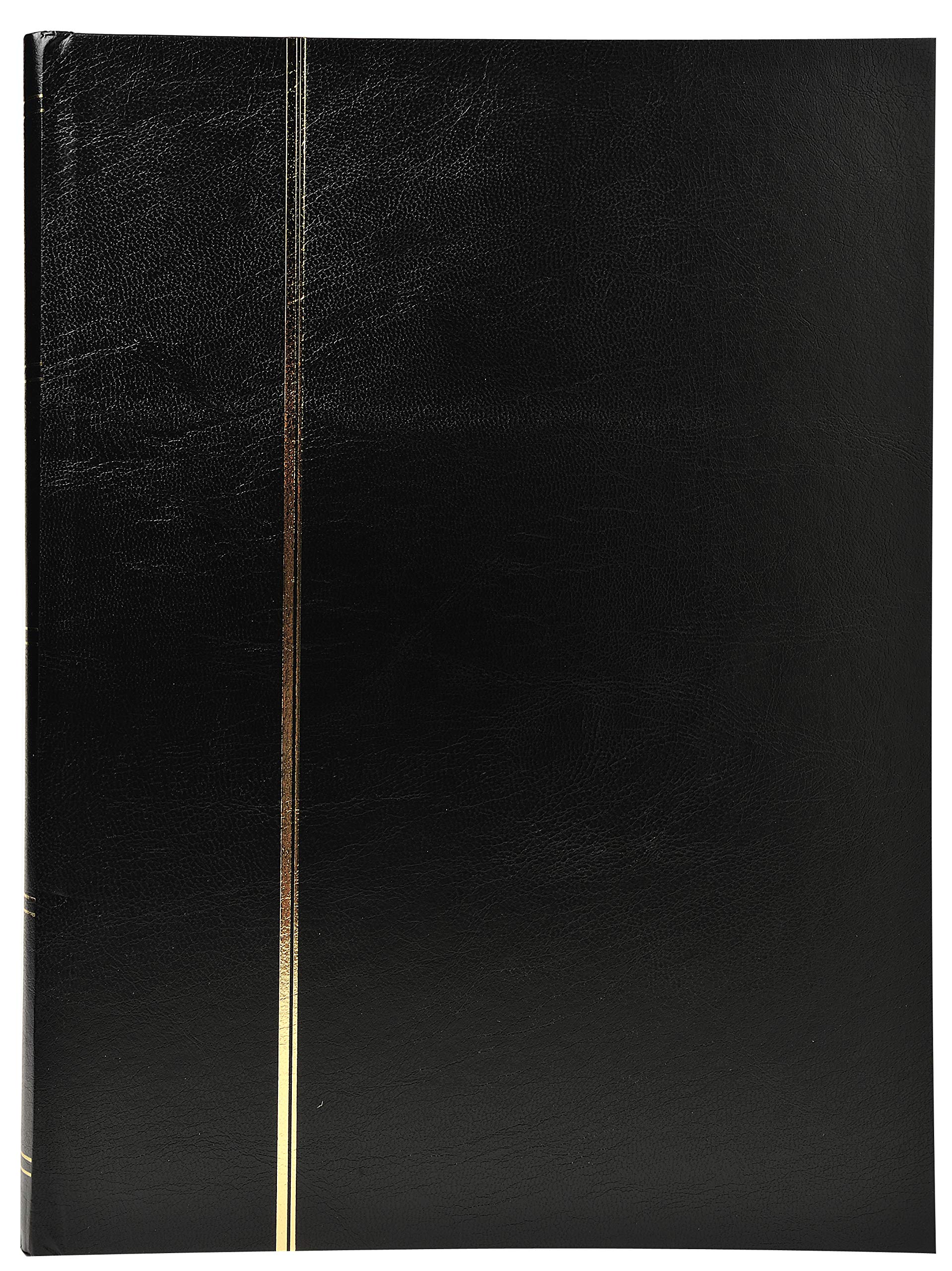 Exacompta Stamp Album - Faux Leather Cover - Black - 48 Pages