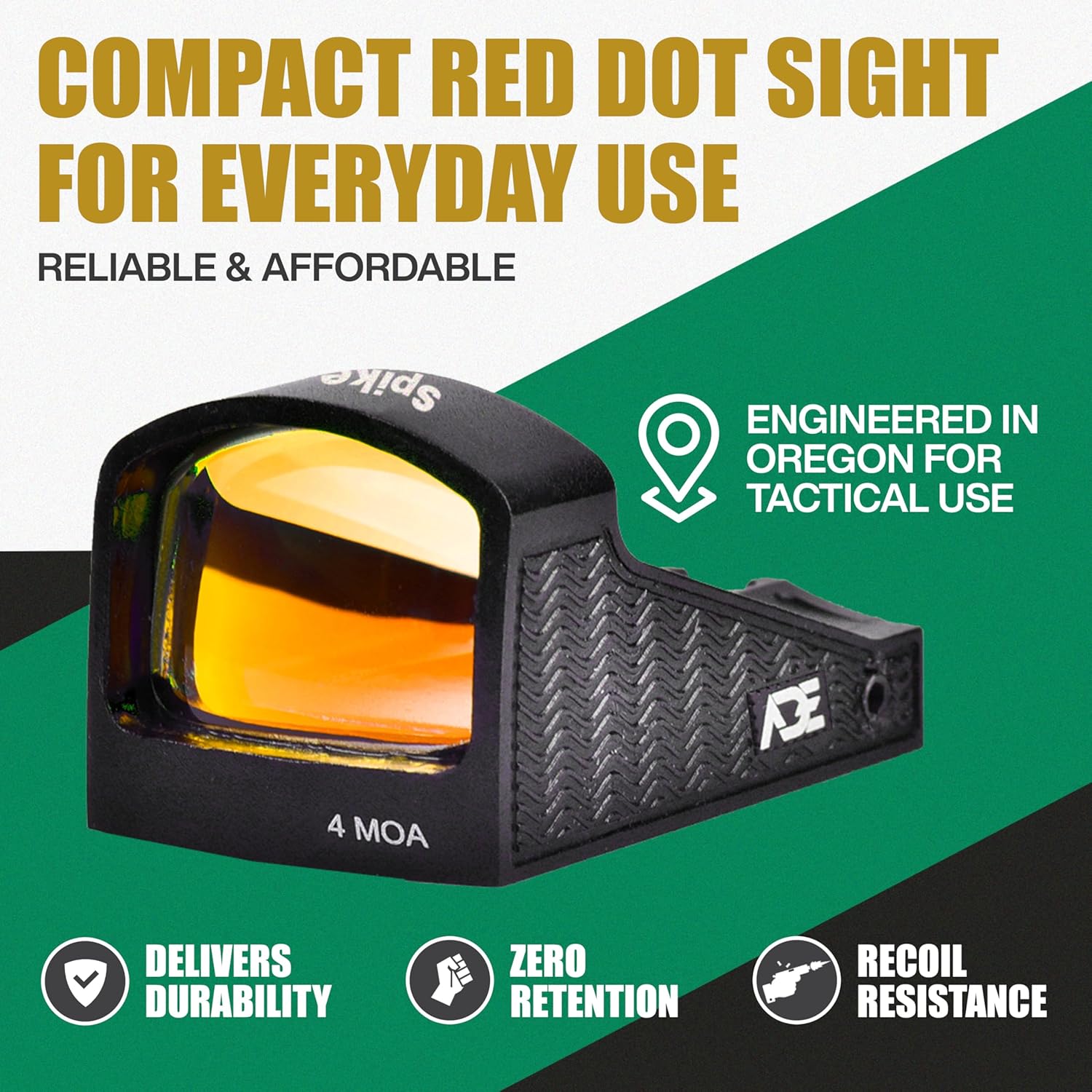Ade Advanced Optics Spike RD3-018 Red Dot Sight for Canik TP9 Elite SC, Canik Mete SFT, Sig Sauer 365XL, Ruger Max9, FNH Reflex MRD, Springfield Hellcat OSP/PRO – Sensor Activated/Automatic Brightness