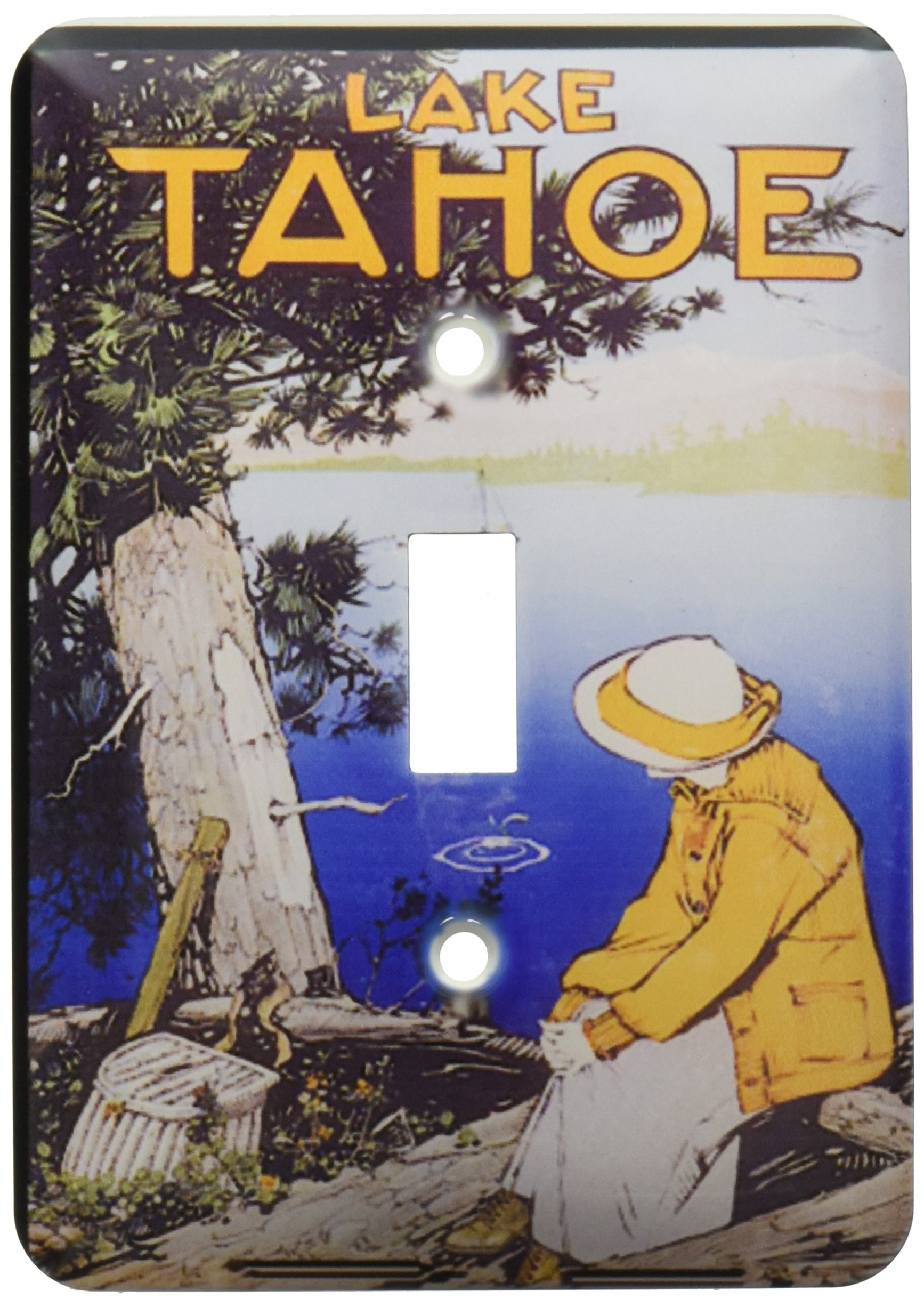 Interrupteur Lake Tahoe vintage 3dRose LSP_151053_1 plaque simple à bascule