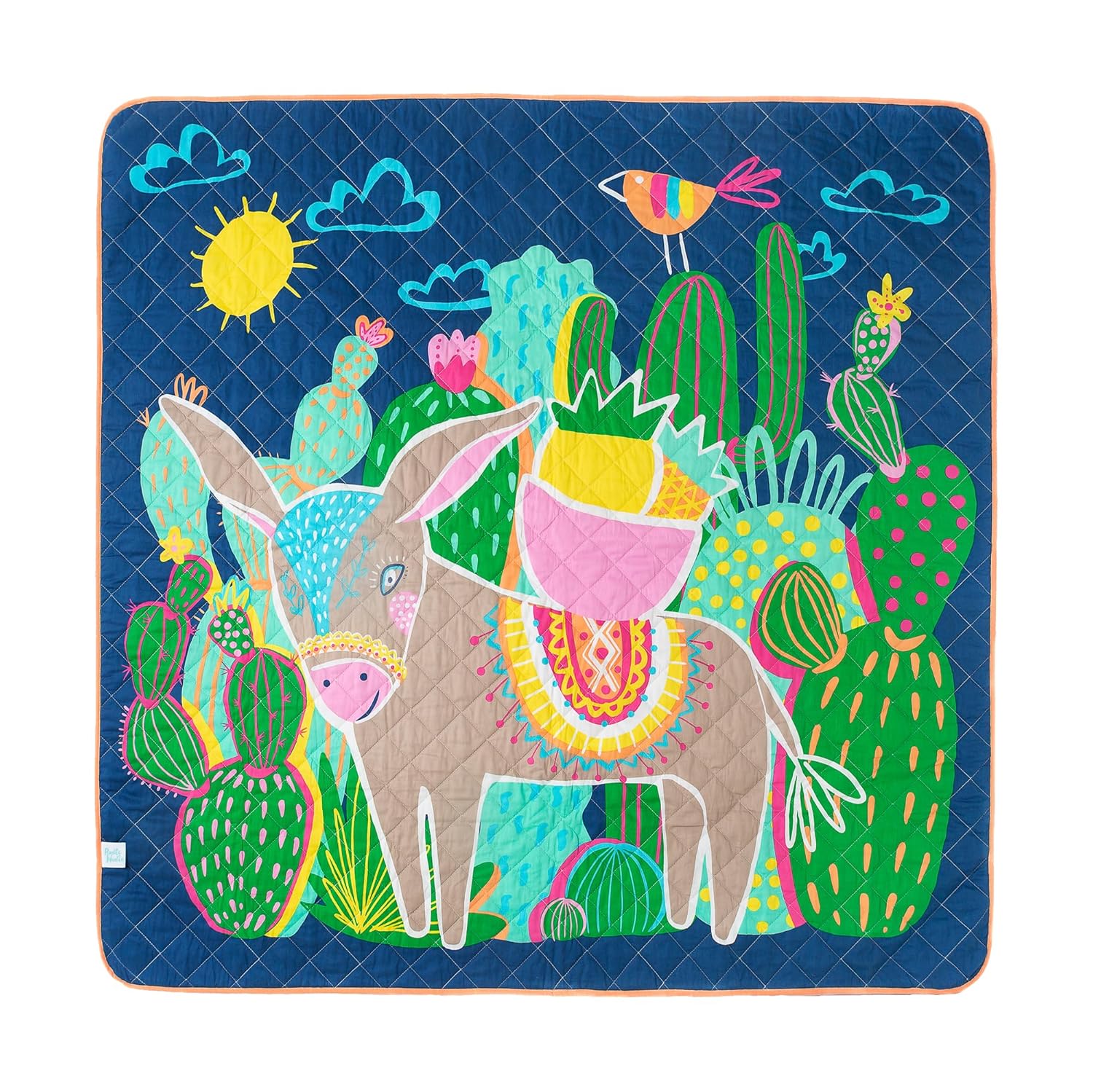 Rudie Nudie Waterproof Playmat for Babies, Toddler, Kids, Boys & Girls - Lightweight, Portable & Foldable Baby Play Mat - Waterproof Activity Playmats (Hola Mamacita)
