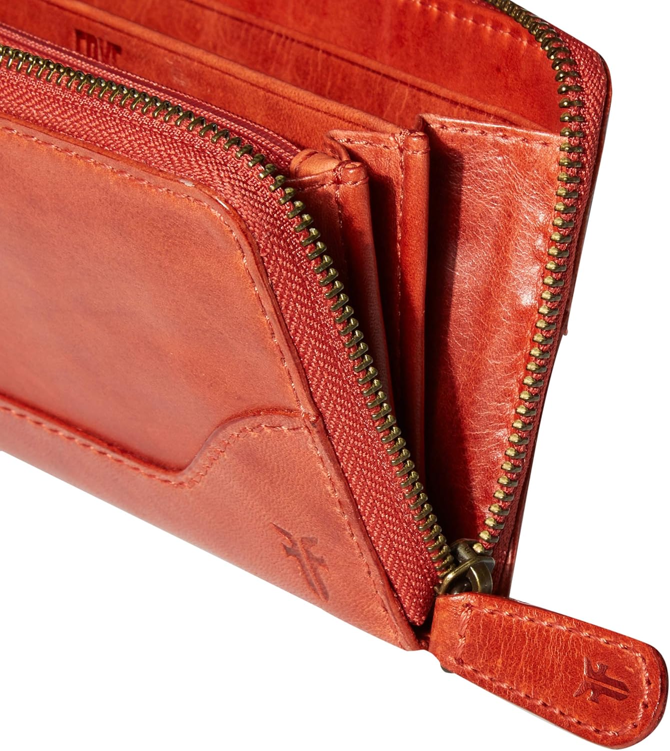 Frye Melissa Zip Around Leather Wallet
