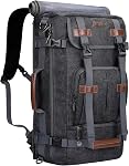 WITZMAN Canvas Backpack Vintage Travel Backpack Large Laptop Bags Convertible Shoulder Rucksack