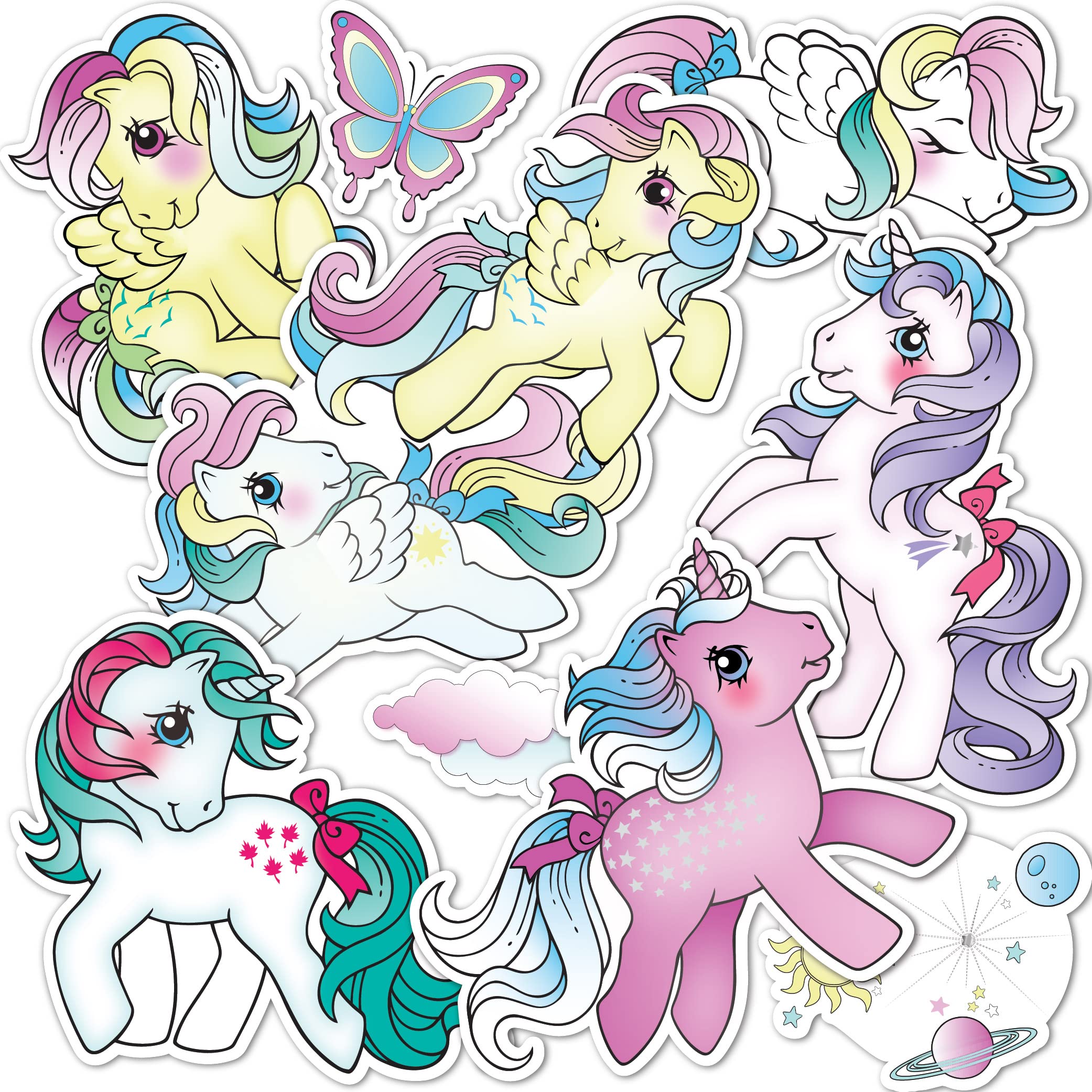 Desert Cactus My Little Pony Sticker - 9 Vinyl Decal Laptop Water Bottle Car Scrapbook Decorations Birthday Favor Party Supplies (2-3B)