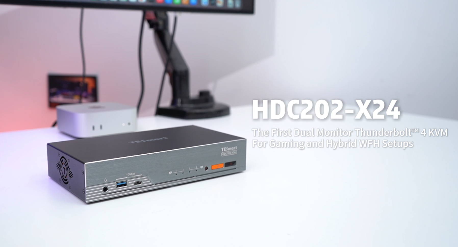 Amazon.com: TESmart Thunderbolt 4 KVM Switch 2 Monitors 2