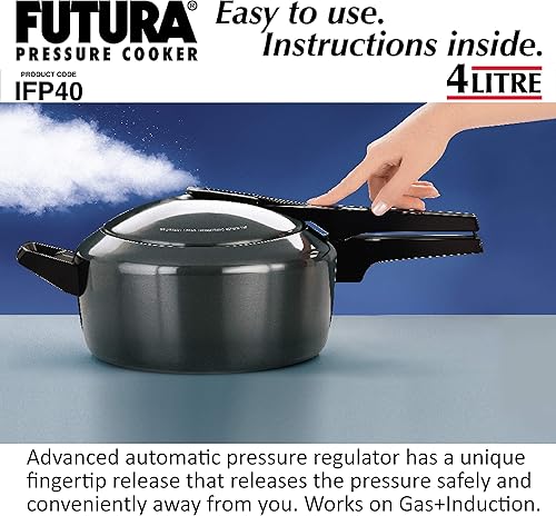Miniatura 2 de FUTURA Olla a presión, 4 litros, gris