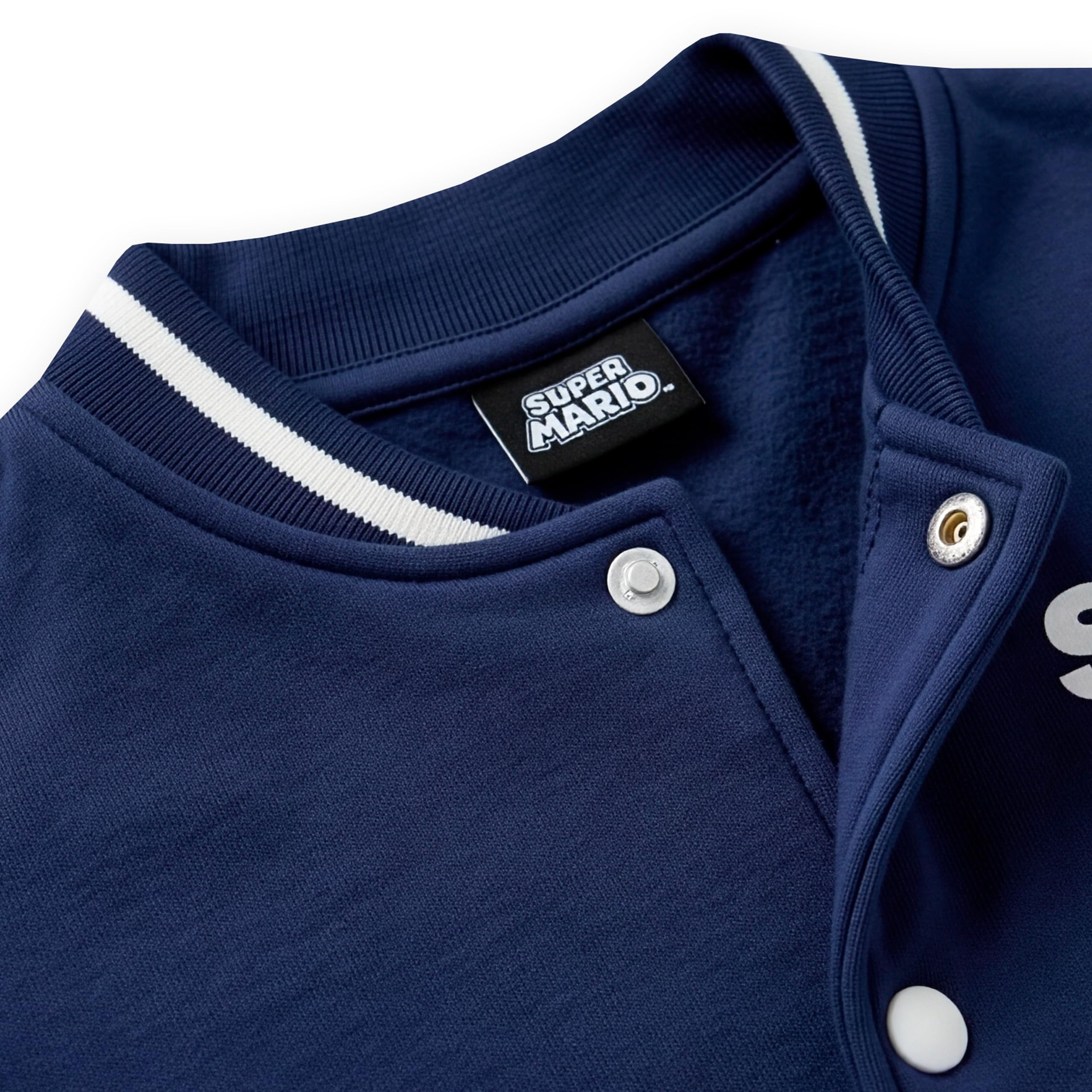 Super Mario Blouson Bombardier pour Garçon, blouson garçon avec Mario, Luigi, Bowser et Yoshi, veste enfant garcon