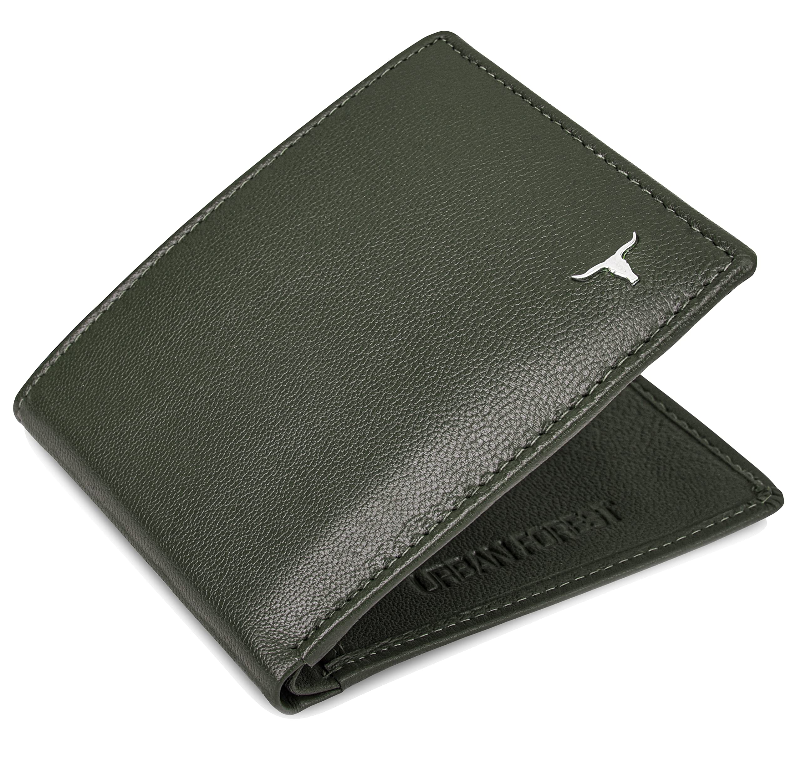 URBAN FOREST George Green Leather Wallet for Men