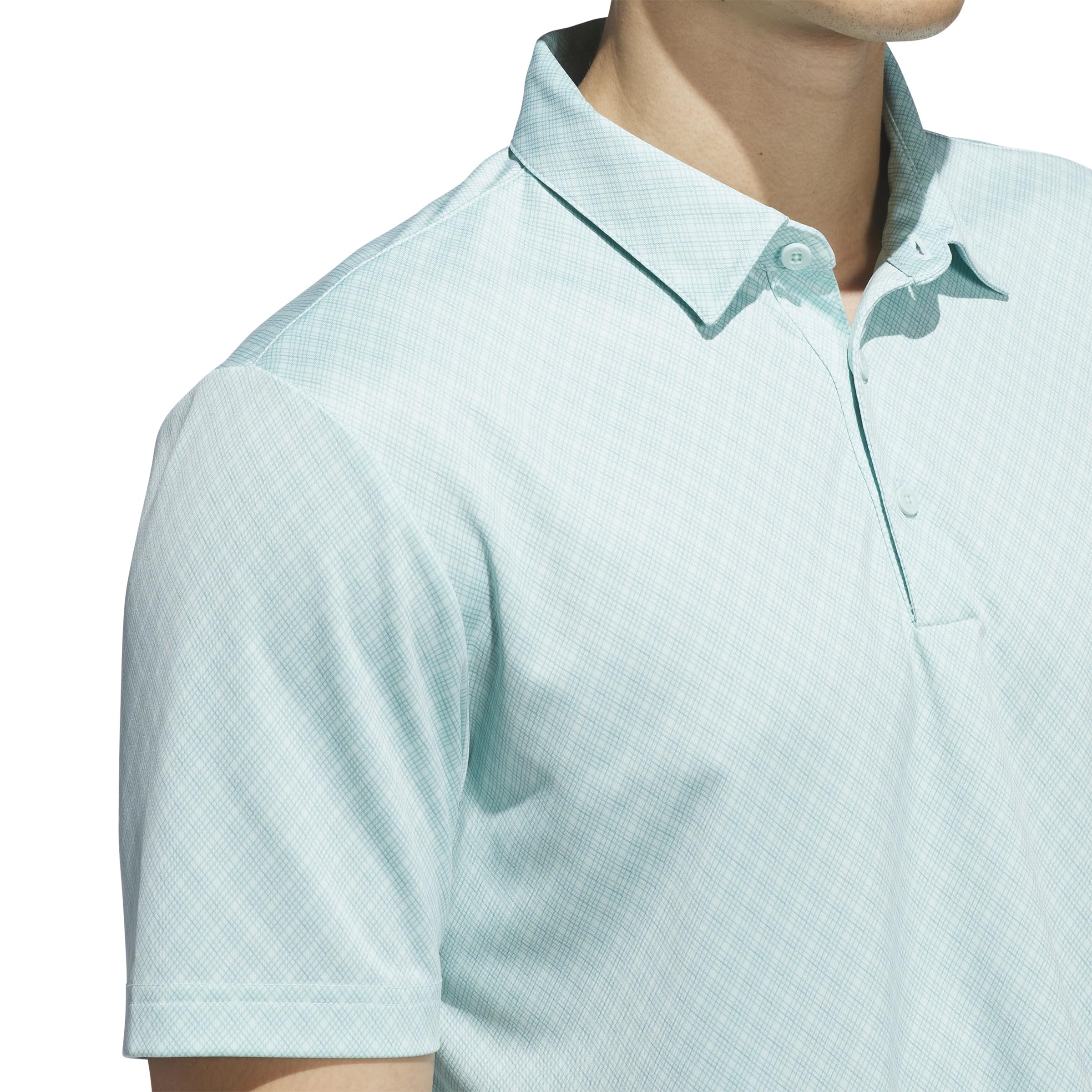 adidas Męska koszulka polo z nadrukiem na całej długości