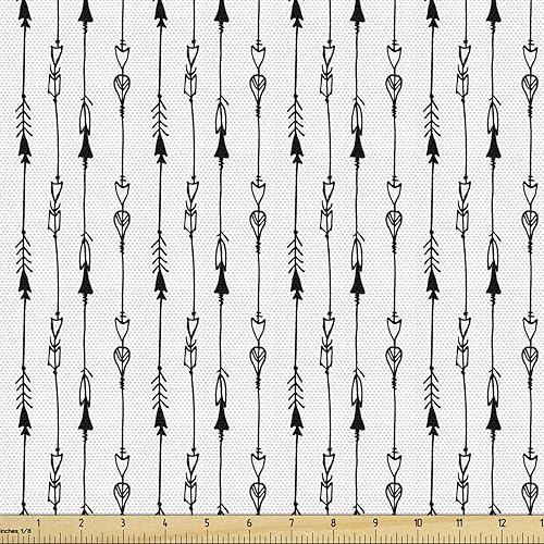 Miniatura 51 de Ambesonne The Yard - Tela de hibisco de flores tropicales en tonos de la vida real, tela decorativa para tapicería, cestas de almacenamiento