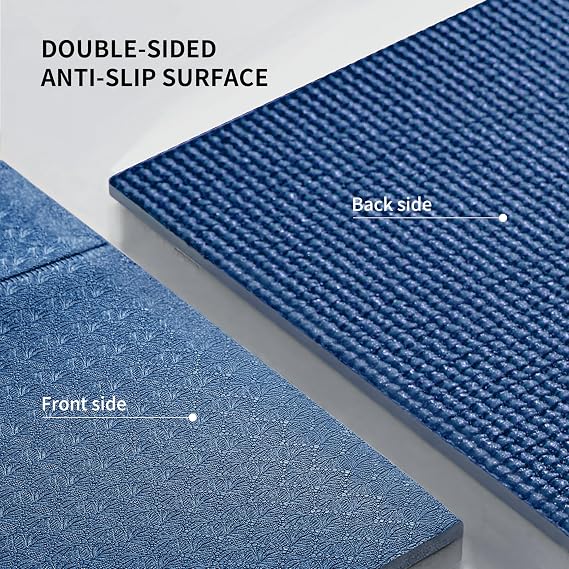 PROIRON Travel Yoga Mat Foldable 4mm/6mm, Folding Exercise Mat Non Slip TPE Yoga Matt for Women Gym Home, Pilates, Workout, Fitness, Stretching, Lightweight Small Portable Excercise Mat