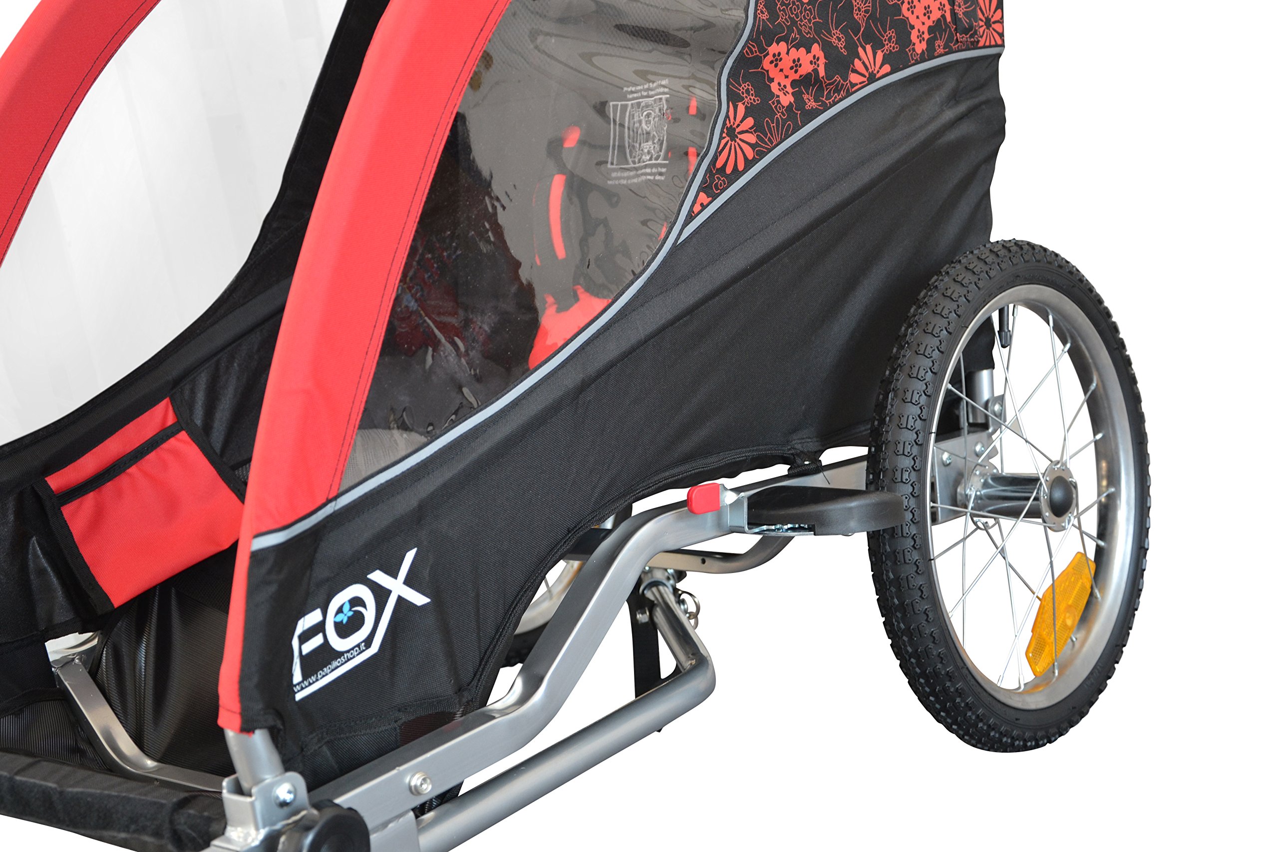 FOX Rimorchio passeggino per 1 bambino in bici