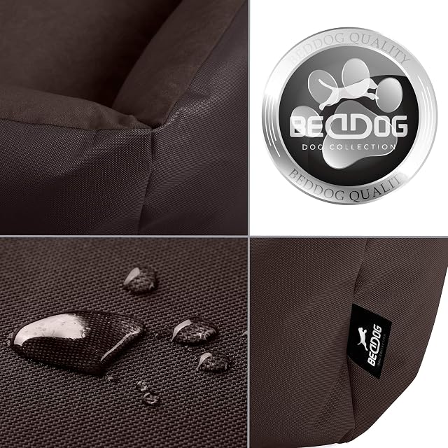 Foto 4 de 8 de BedDog Zara Cama para Perros Pequeños S, Colchón, Colchoneta Cómoda, Terciopelo de Microfibra y Cordura