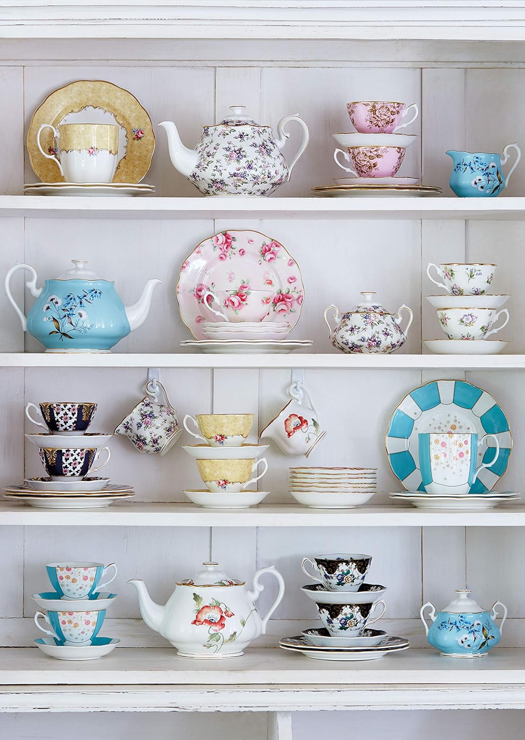 Royal Albert 100 Years 1900-1940 Plate Set, 8", Mixed Patterns, 5-Piece