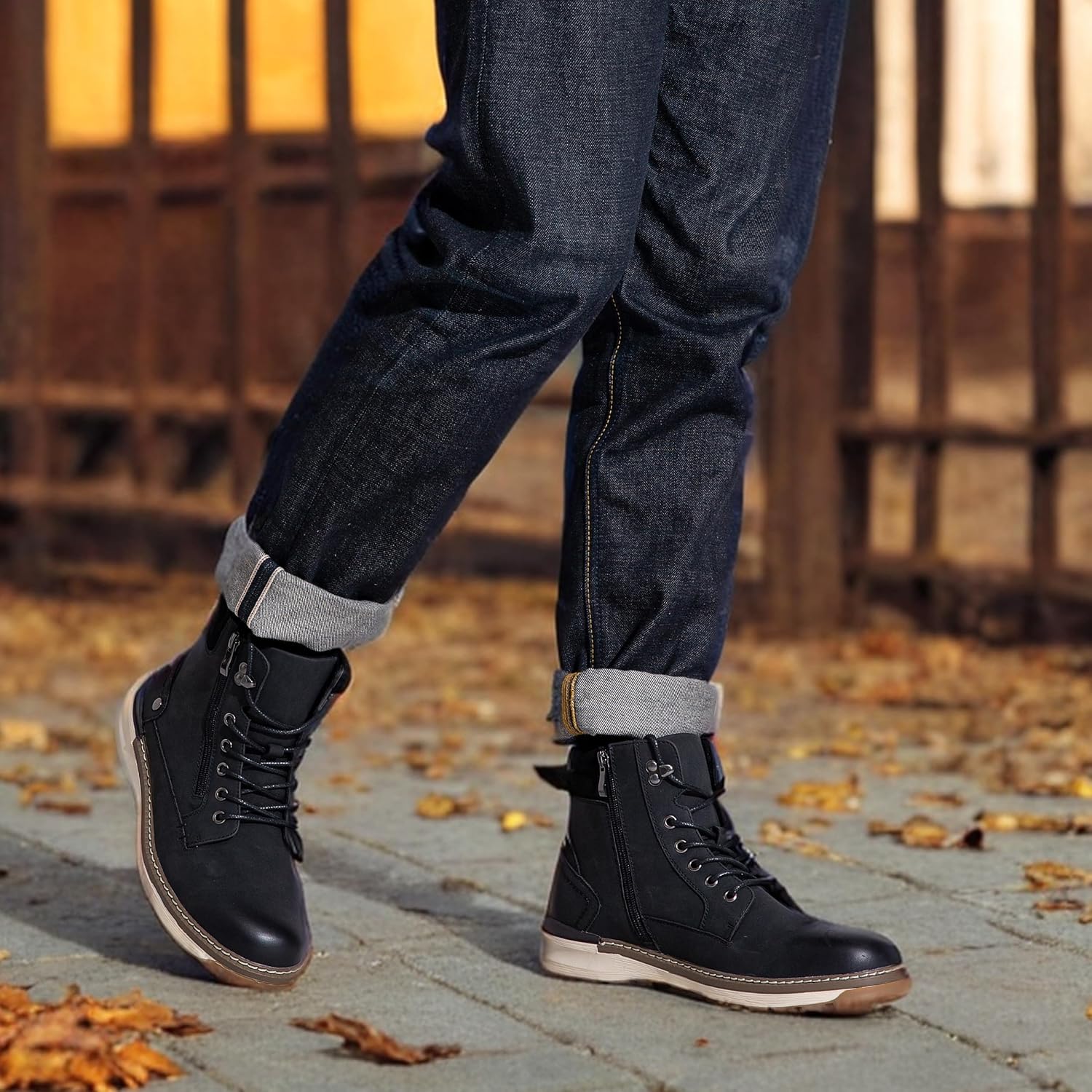 Vostey Boots for Men Comfortable Casual Chukka Mens boot - Image 2