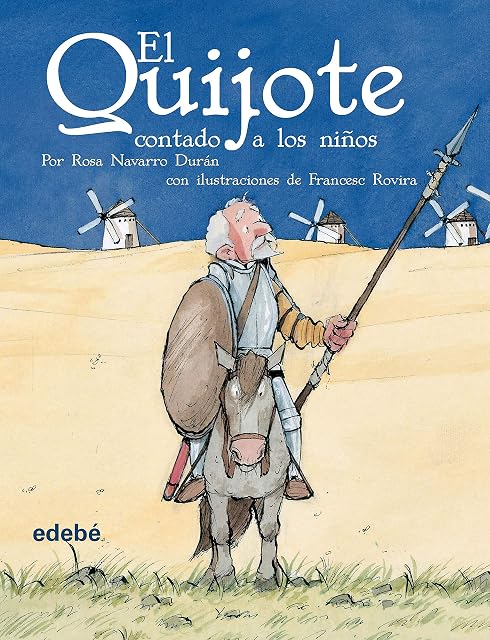 Portada de El Quijote Contado a los Niños
