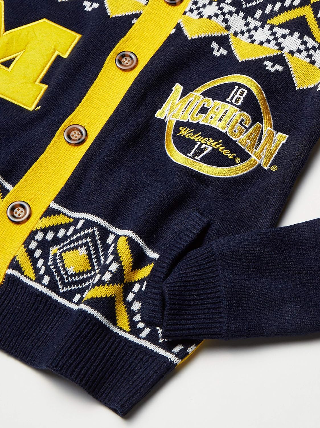 FOCO NCAA Men's Ugly Cardigan Sweater : Clothing, Shoes & Jewelry
