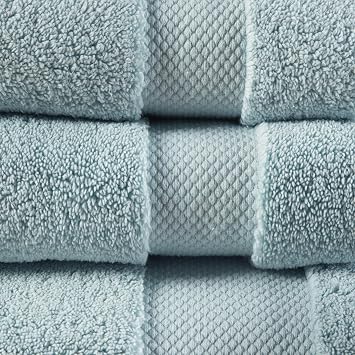 Madison Park Splendor 1000 GSM Cotton Plush Bath Towel Set, 6 Piece, Blue