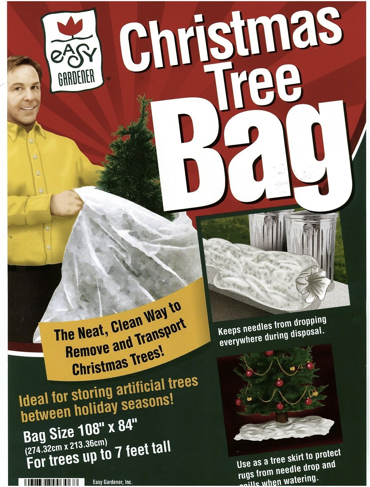 EASY GARDENER Christmas Tree Bag - Up To 7' Tall