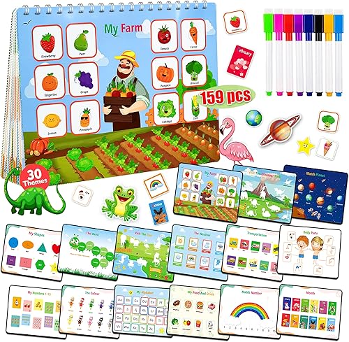 Miniatura 1 de Montessori - Libro de actividades para niños de 3 años en adelante, perfecto para actividades educativas, juguetes sensoriales, aprendizaje de