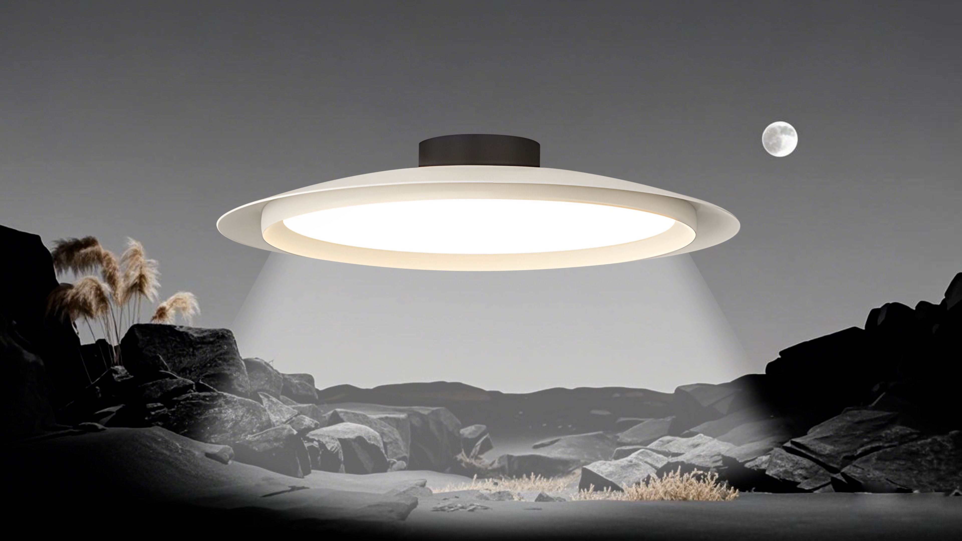 Image of BOKT Modern Round LED Close to Ceiling Light 15.7 inch White Semi Flush Mount Ceiling Light Hallway Closet Light Fixtures Dimmable Circle Ceiling Lamp for Kitchen Living Room
