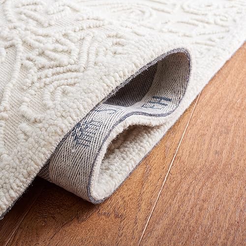 Miniatura 6 de Martha Stewart SAFAVIEH Collection MSR3511C - Alfombra de lana contemporánea hecha a mano para sala de estar, comedor y dormitorio, 6 x 9 pies,