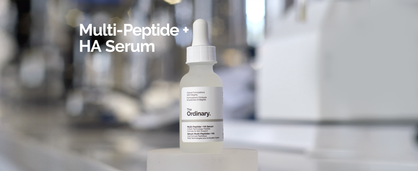 The Ordinary Multi-Peptide + Hyaluronic Acid, Anti-Aging Peptide Serum for Crow’s Feet, Elasticity & Firmness, 1 Fl Oz