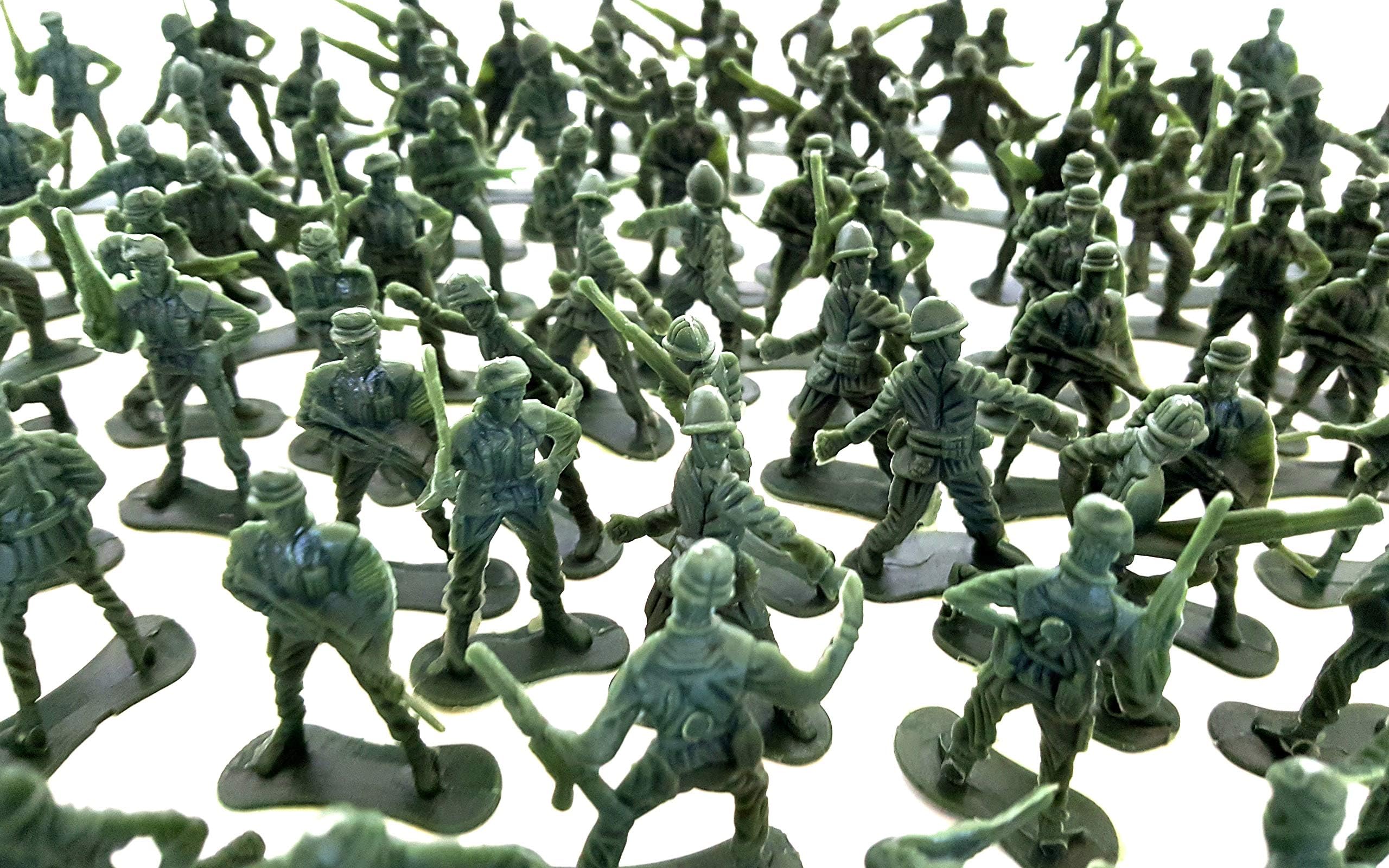 Enterprises Plastic Classic Assorted Toy Soldiers, 144 Toy Soldier Action Figures