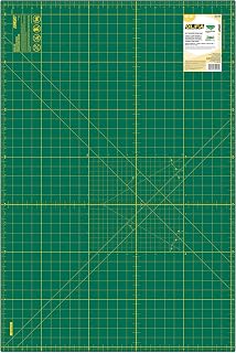 OLFA RM-MG 24x36 Self-Healing Double-Sided Rotary Cutting Mat Green Grid for Quilting Sewing Crafts