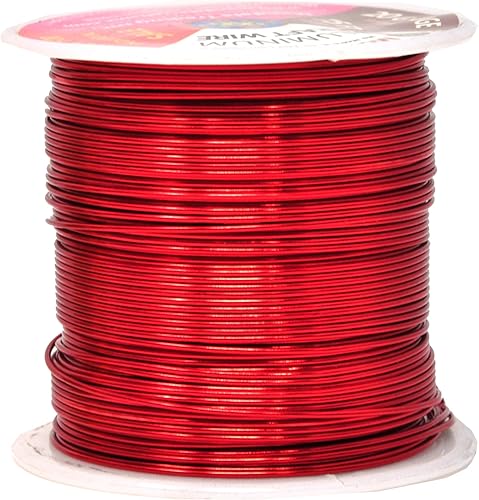 Vista 352 de Mandala Crafts Alambre de aluminio anodizado de calibre 8 para hacer joyas, alambre neutro flexible de color de 128 pies, flexible y flexible