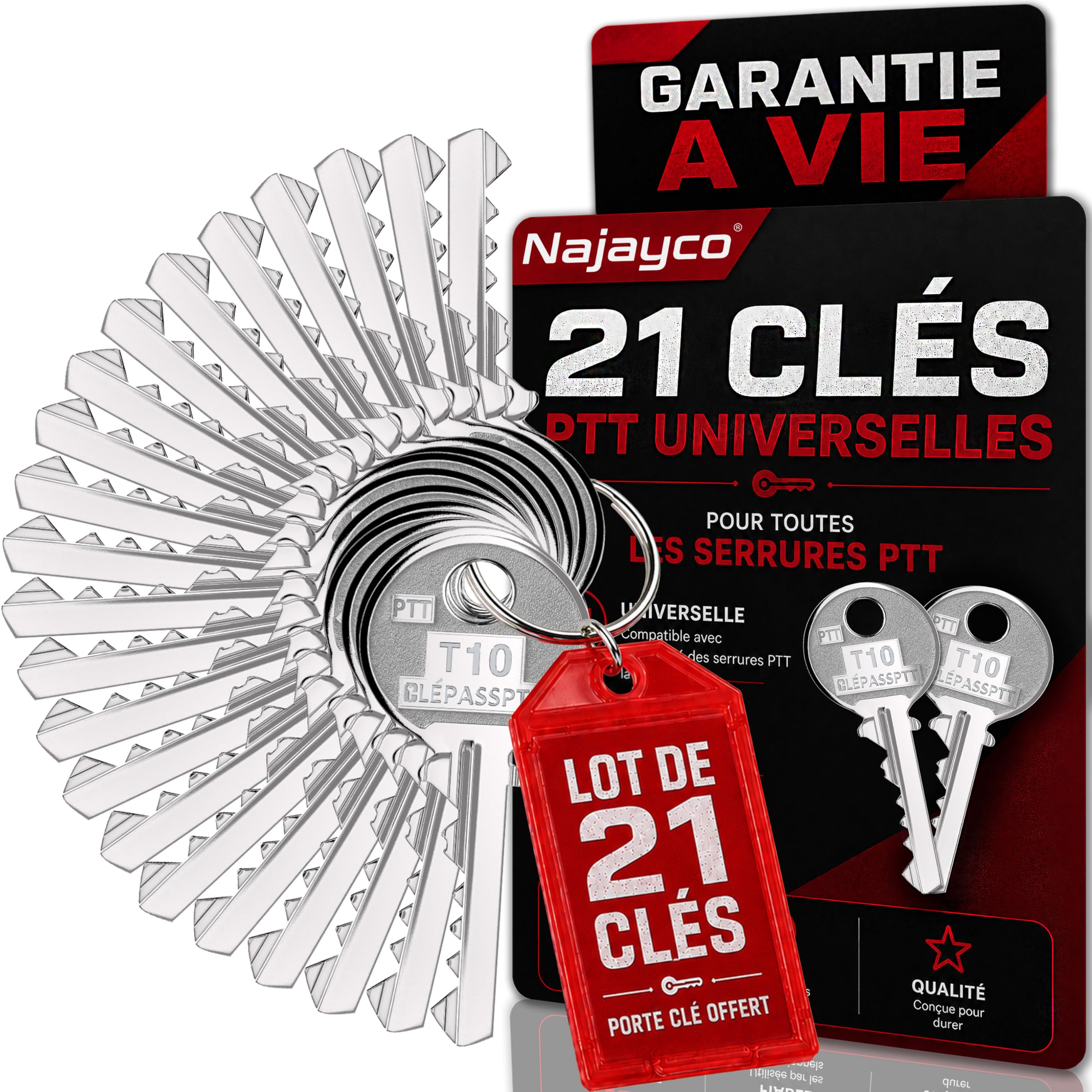Kit de 21 llave para pase PTT especial para libros y factores | para cerraduras de cajas de cartas, puertas de inmensa | LLAVE pasa a todas partes A10 hasta U10 | Garantía de por vida! ! !