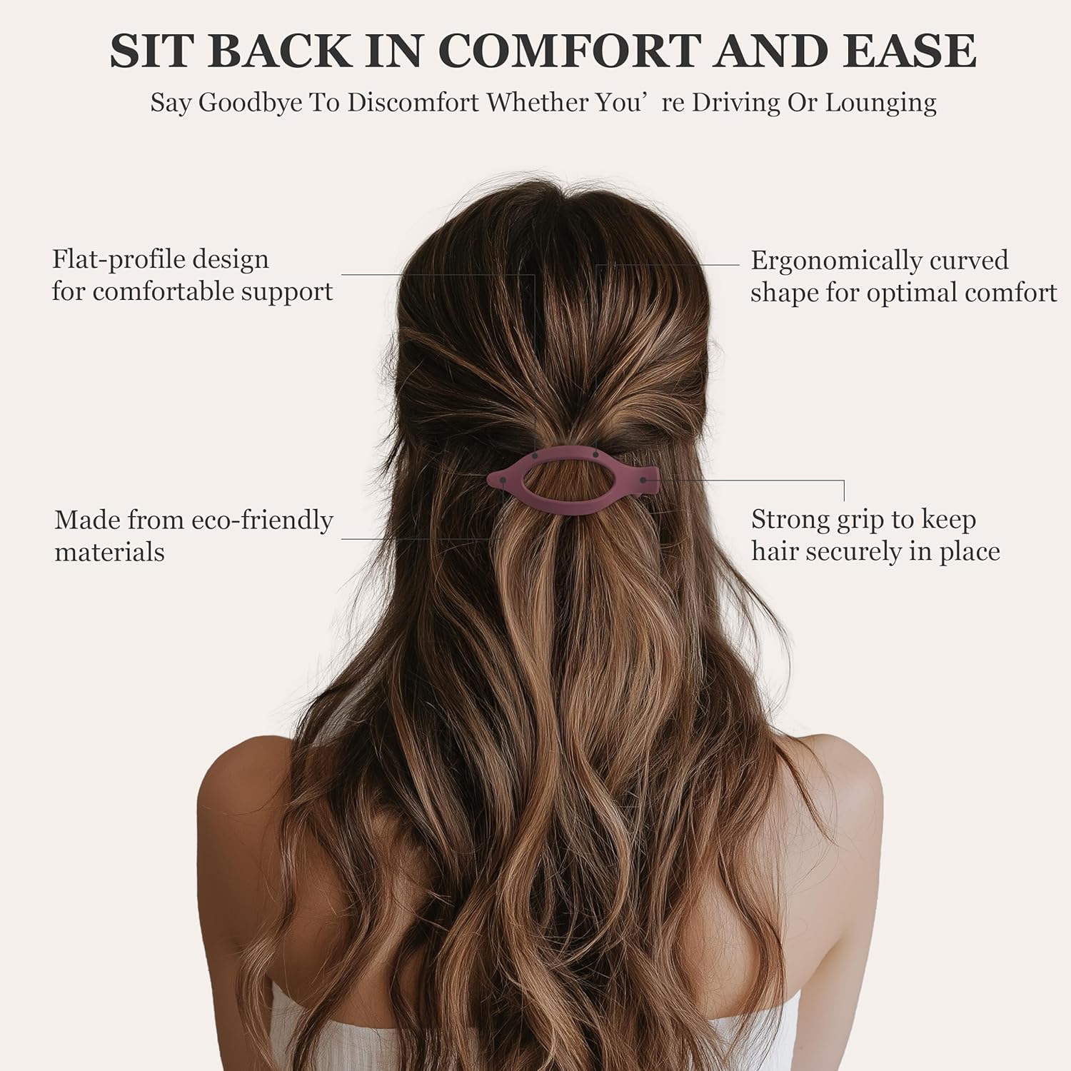 Sunolga 8PCS Flat Hair Clips for Women Matte Hair Claw Clips for Thick & Thin Hair No-Slip Hair Clips Strong Hold French Duckbill Styling Accessories - Image 3