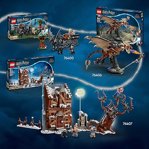 Miniatura 7 de LEGO 76407 Harry Potter Howling Hut and The Thumping Willow Toy On Prisoner of Azkaban, set para niños de 9 años, idea de regalo de cumpleaños