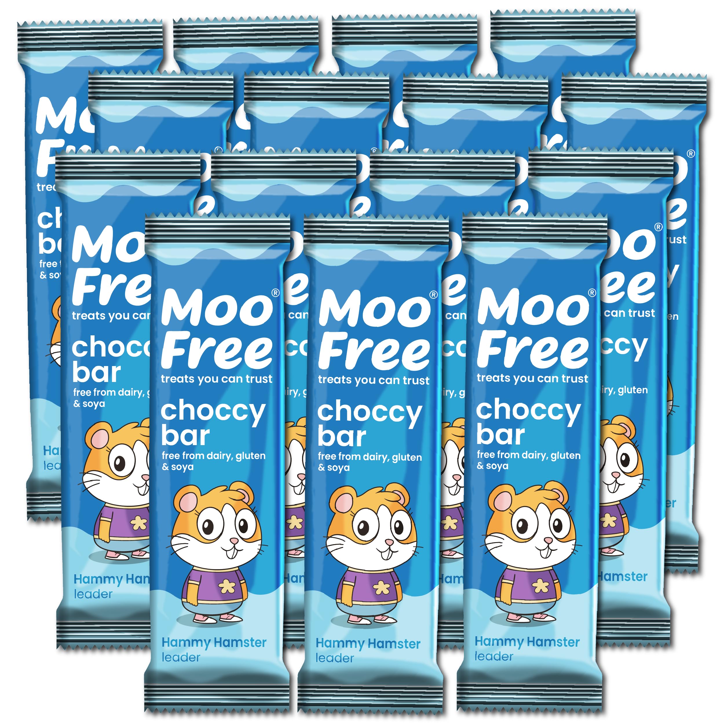 15 x Moo Free Natural Original Milk Chocolate Dairy Free & Vegan Mini Bar 0.71 oz