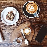 Vista 5 de HaWare Demitasse - 12 cucharas de café de acero inoxidable de 5.3 pulgadas, juego de 12 cucharaditas, mini cucharas agitadoras para postre, azúcar