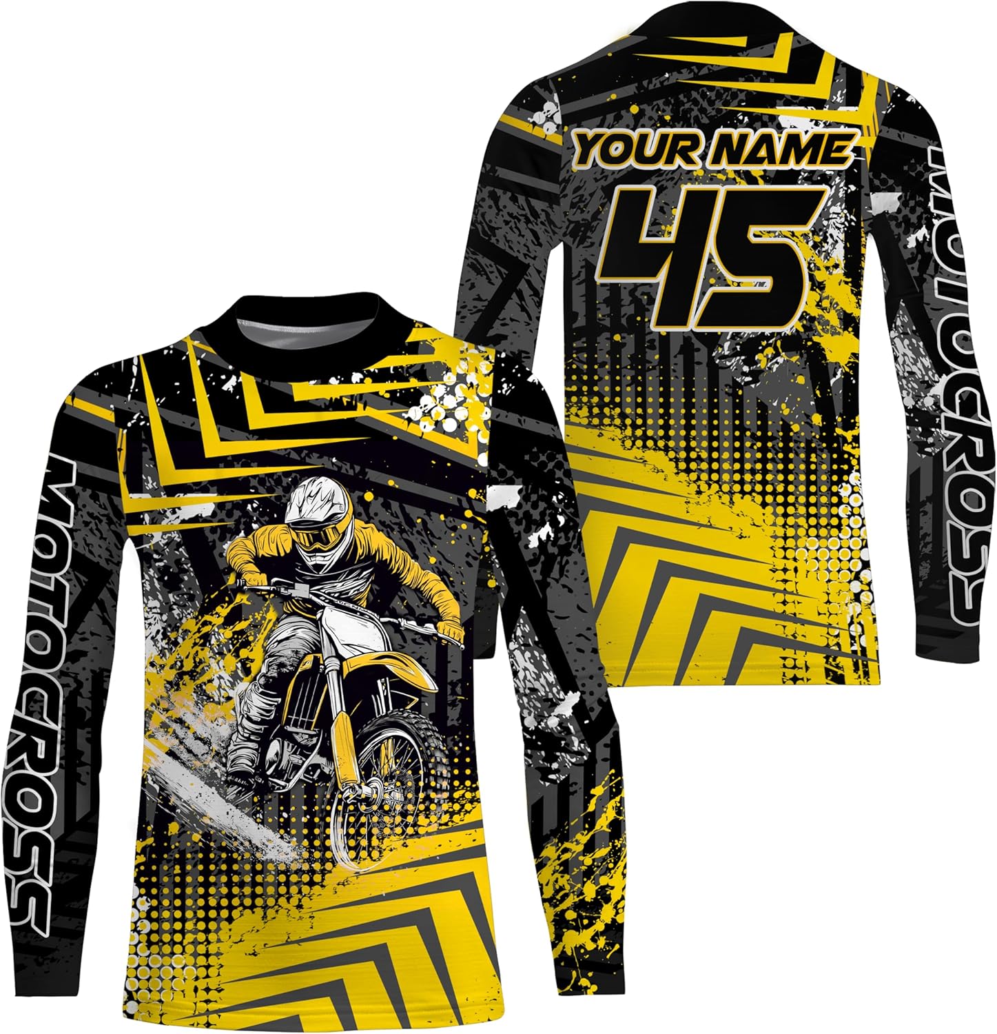 Custom Motocross Jersey Upf30+ Dirt Bike Jersey for Mens Women Motorcycle Jersey Adult Kid Dirt Bike Shirt