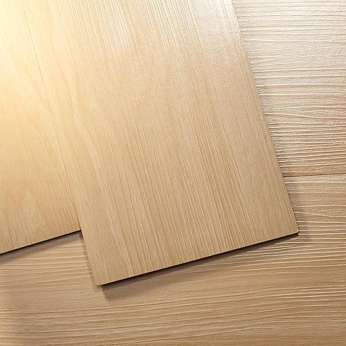 Hilarious Peel and Stick Vinyl Floor Tiles, Natural Maple Wood