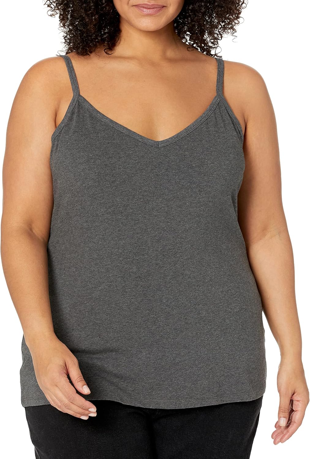 Amazon Essentials Women's Slim-Fit Knit V-Neck Layering Cami (Available in Plus Size), Pack of 4 - Image 6