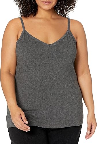 Miniatura 6 de Tienda Essentials Camisola de Punto con Cuello en V de Ajuste Ceñido para Mujer para Usar en Capas (Disponible en Tallas Grandes), Paquete de 4