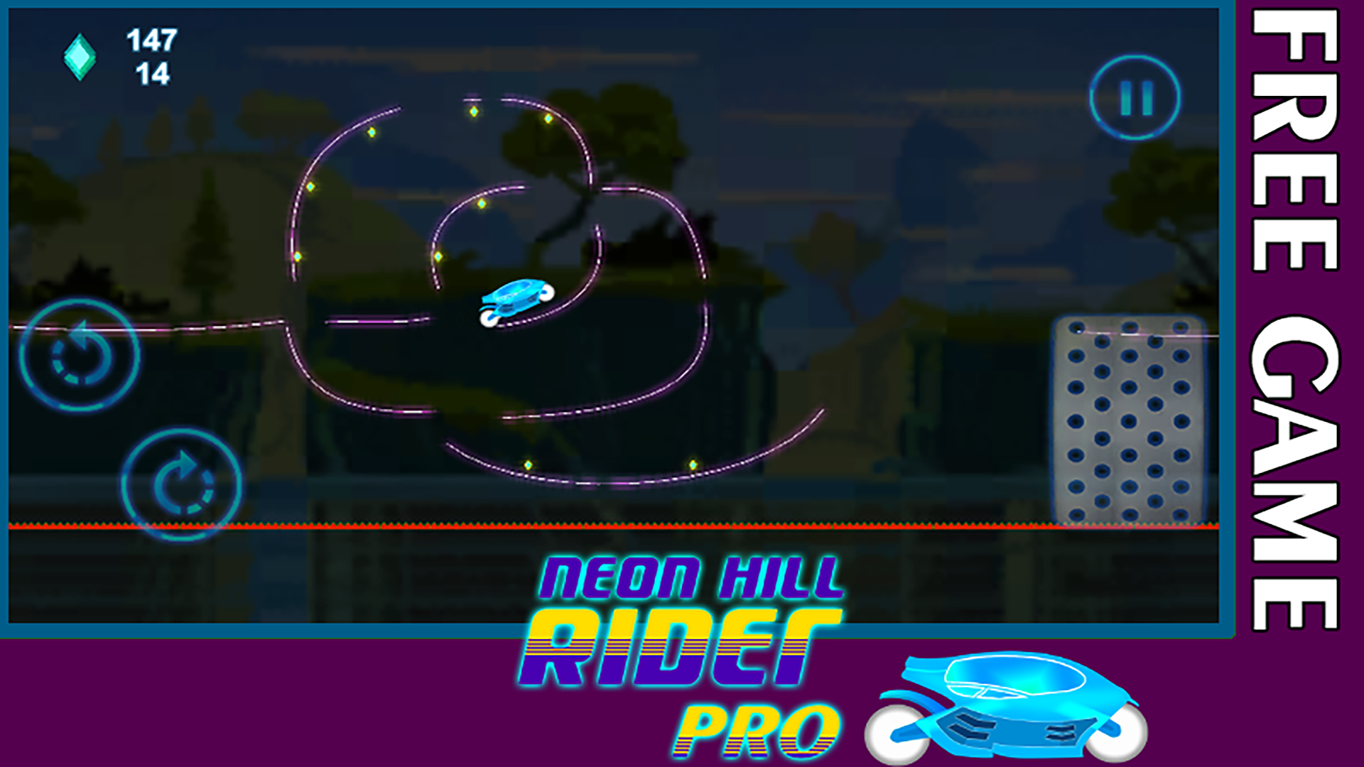 Neon Hill Rider Pro | New neon Rider game | Best game - App on Amazon ...